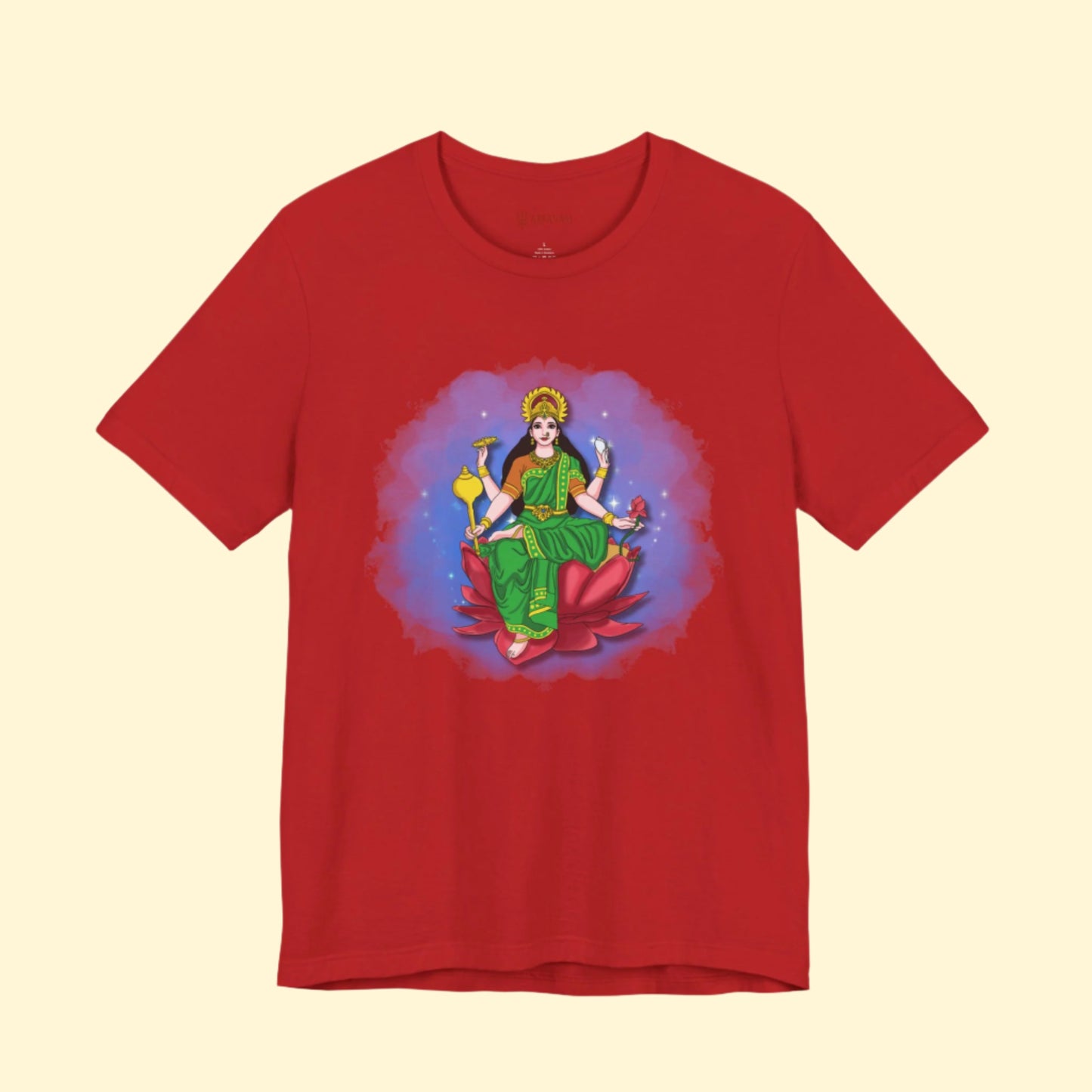 Radiant Lakshmi Devi T-Shirt (Short Sleeve) | Divine Abundance Collection