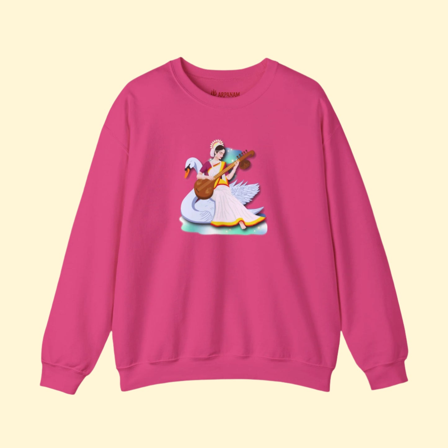 Saraswati Devi Sweatshirt | Celestial River of Wisdom Collection