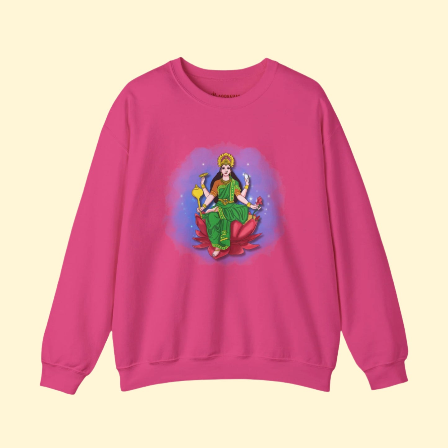 Radiant Lakshmi Devi Sweatshirt | Divine Abundance Collection