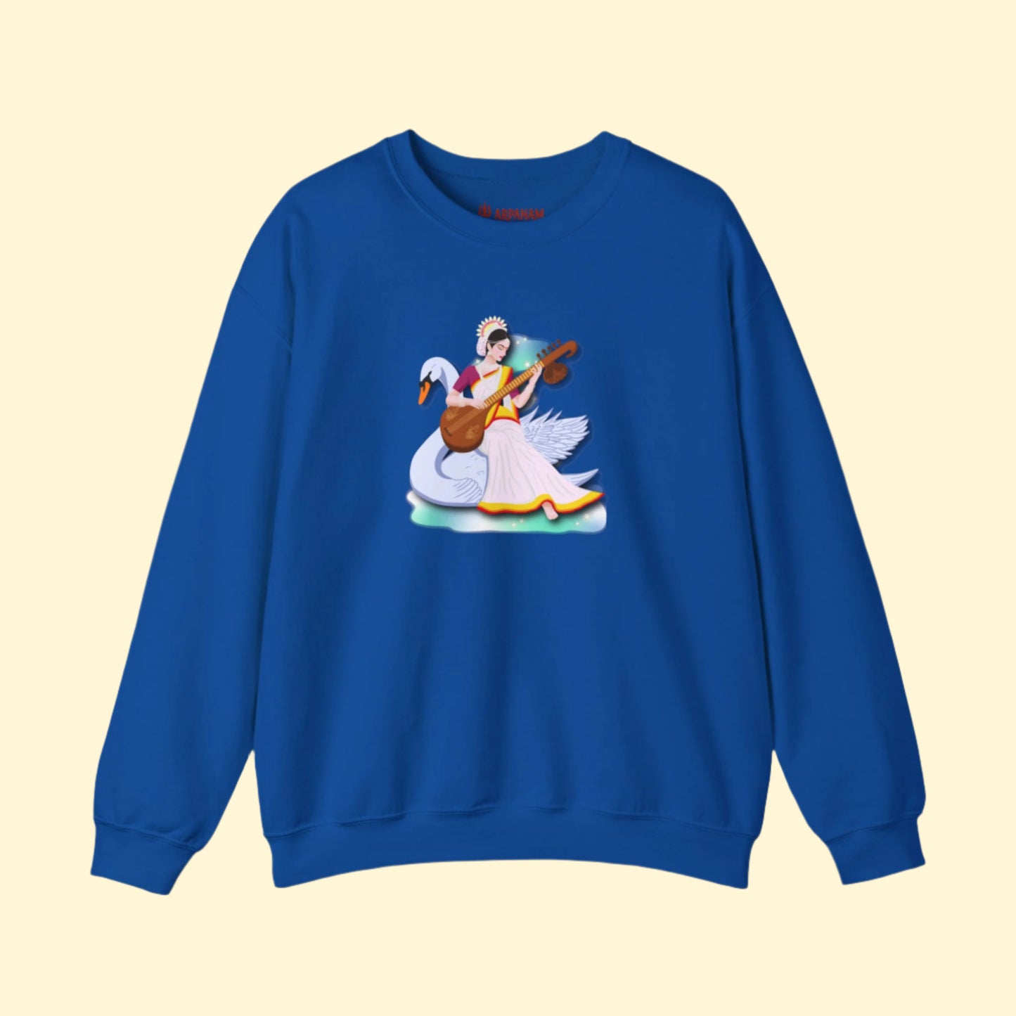 Saraswati Devi Sweatshirt | Celestial River of Wisdom Collection