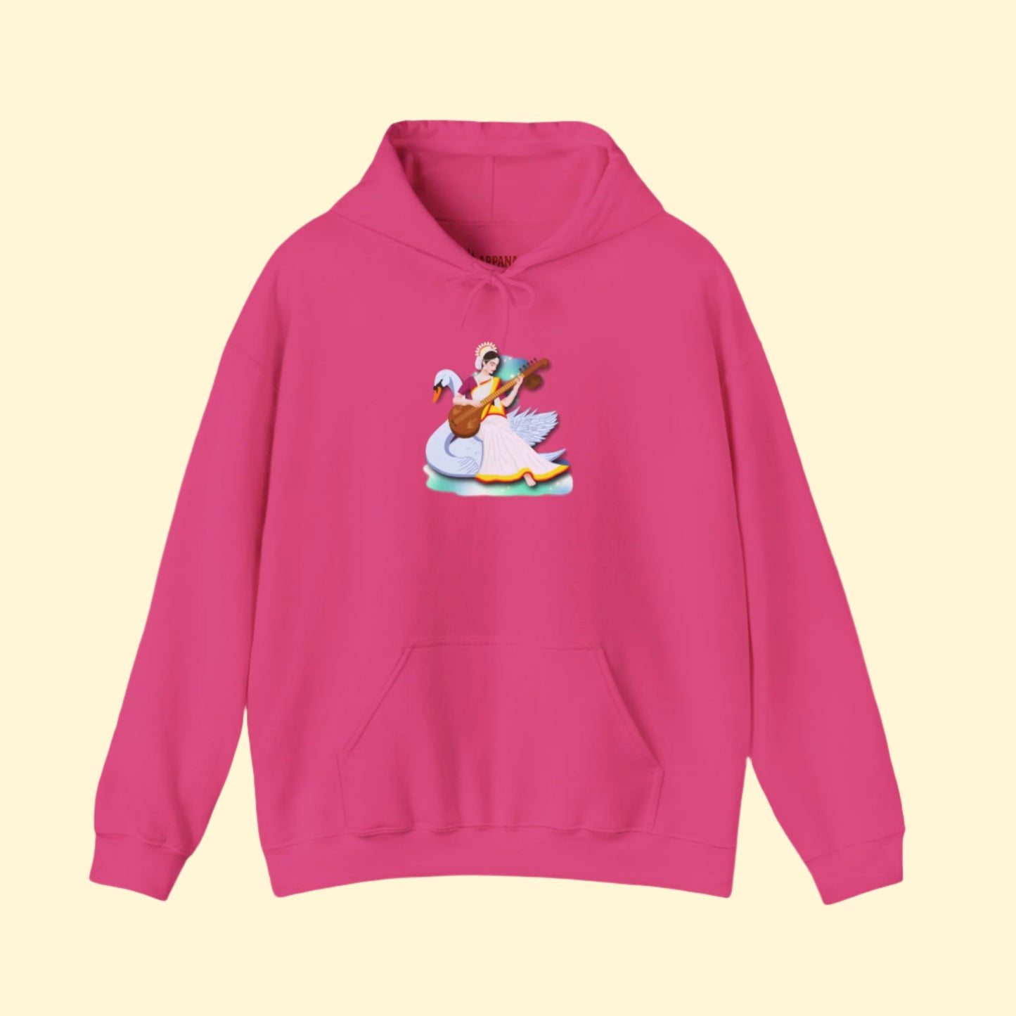 Saraswati Devi Hoodie | Celestial River of Wisdom Collection
