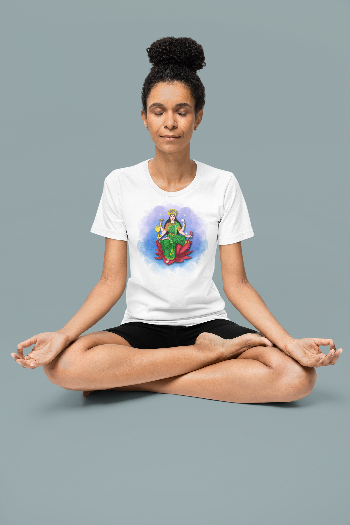 Radiant Lakshmi Devi T-Shirt (Short Sleeve) | Divine Abundance Collection