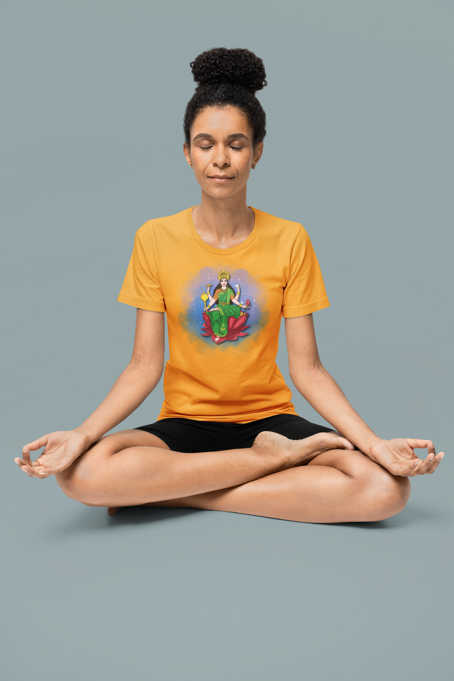 Radiant Lakshmi Devi T-Shirt (Short Sleeve) | Divine Abundance Collection