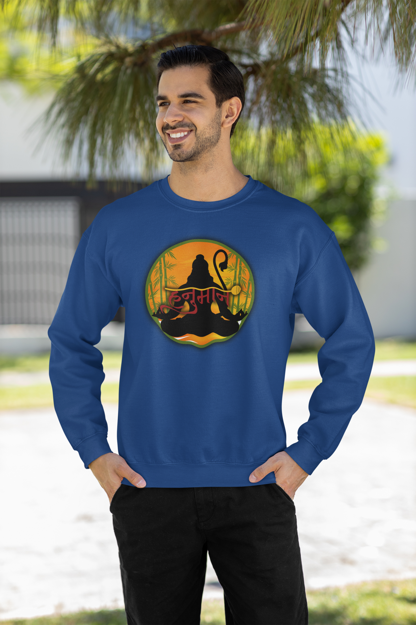 Hanuman Ji Sweatshirt | Strength, Devotion & Protection Collection