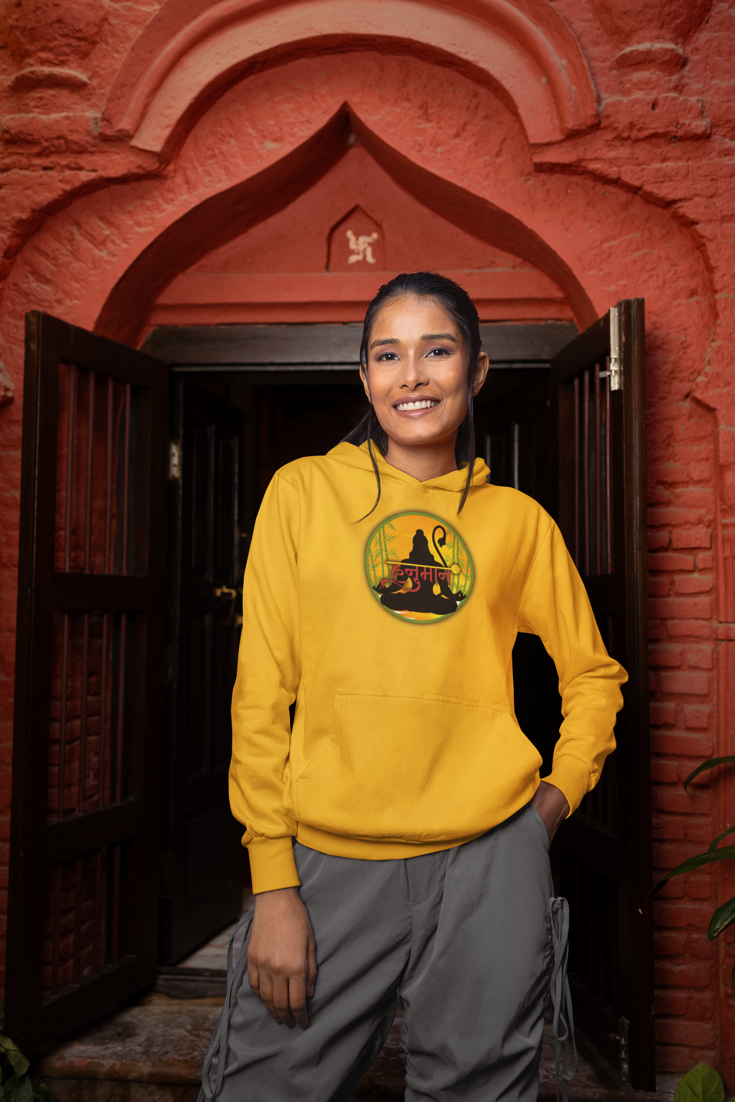 Hanuman Ji Hoodie | Strength, Devotion & Protection Collection