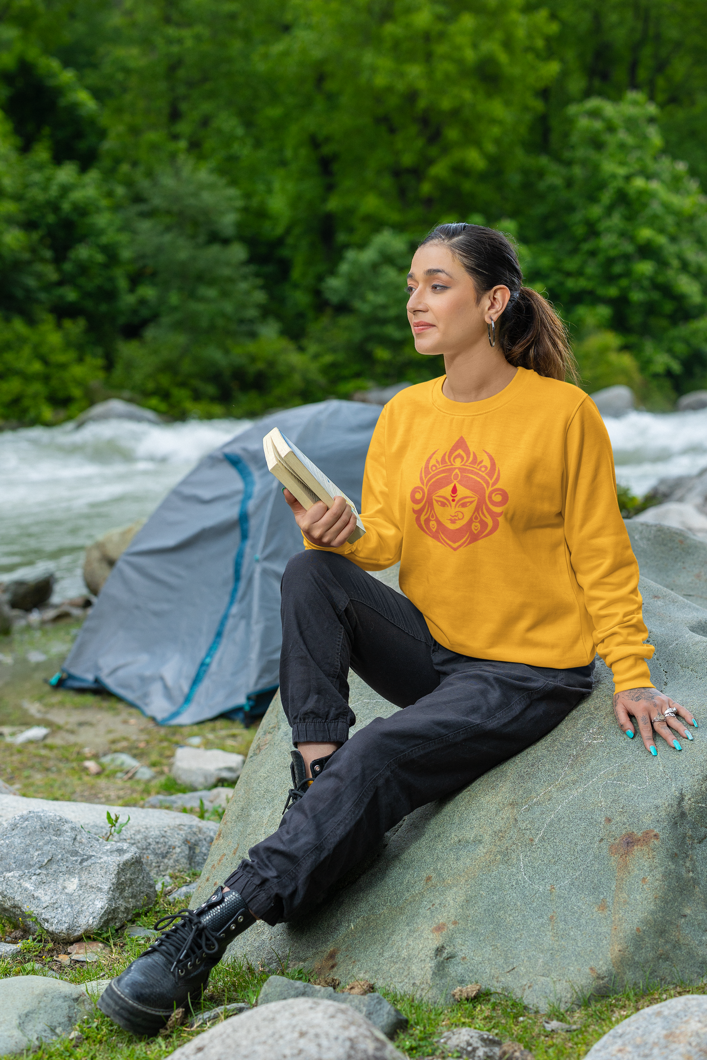 Shakti Durga Kali Sweatshirt | Divine Feminine Power Collection