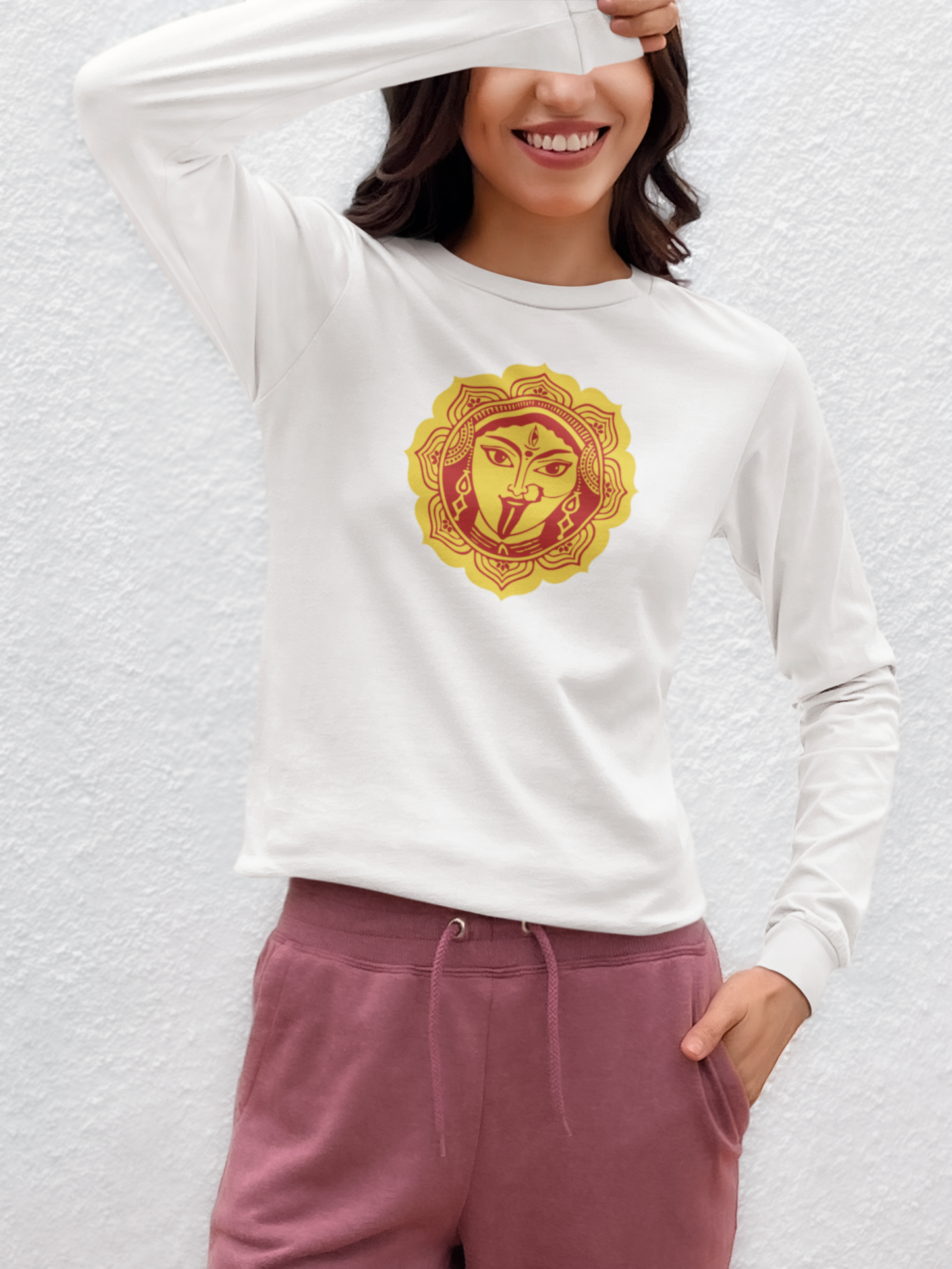 Kali Ma Solar Face | Fierce Love & Liberation Long Sleeve T-Shirt