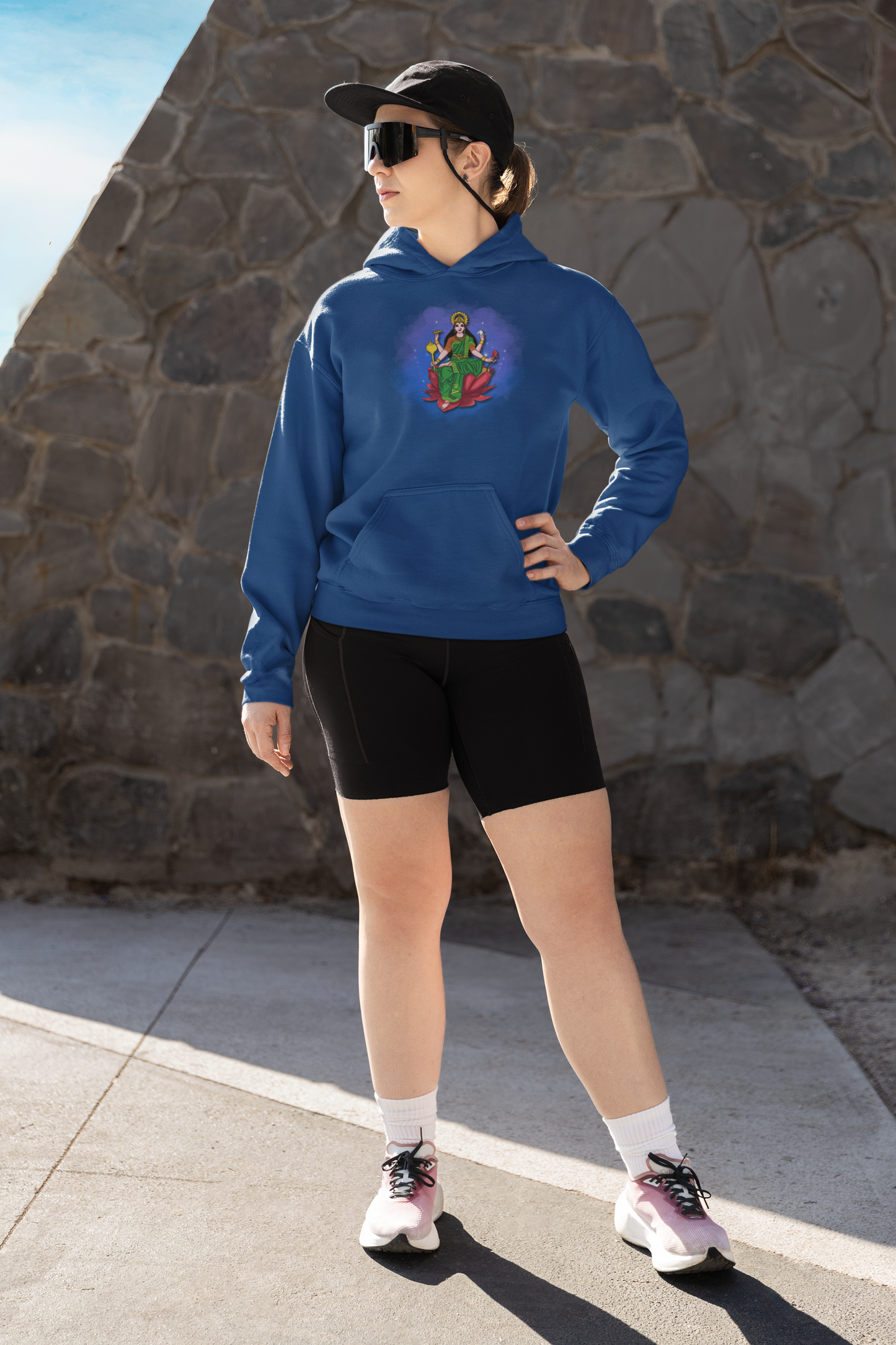 Radiant Lakshmi Devi Hoodie | Divine Abundance Collection