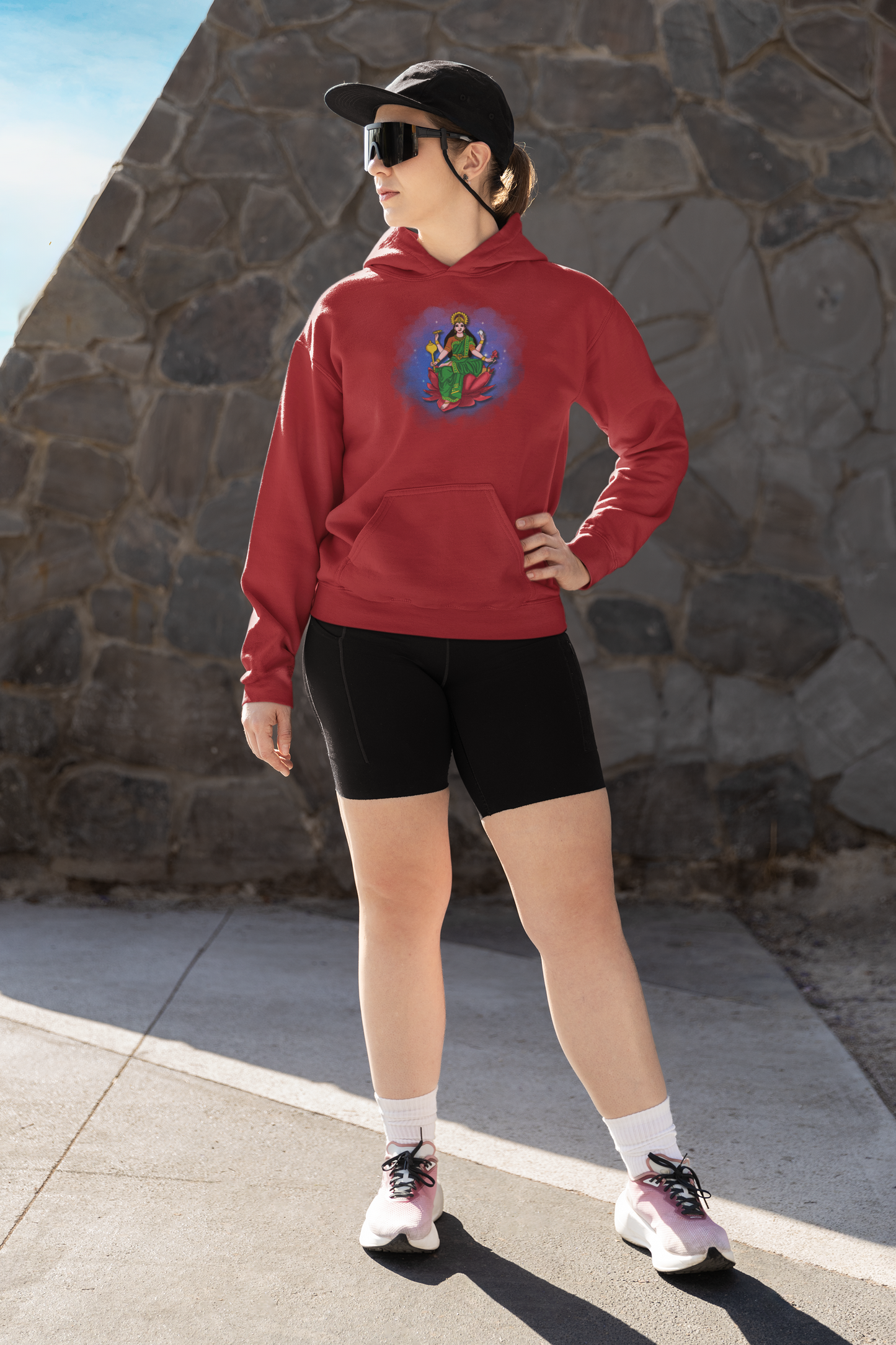Radiant Lakshmi Devi Hoodie | Divine Abundance Collection