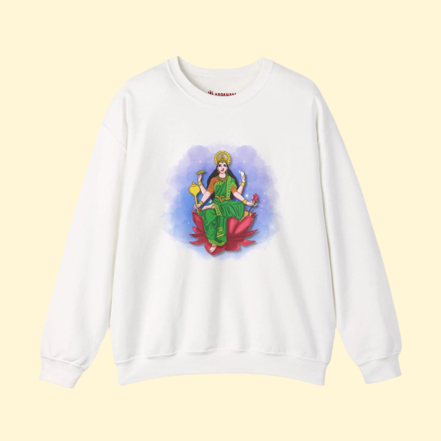 Radiant Lakshmi Devi Sweatshirt | Divine Abundance Collection