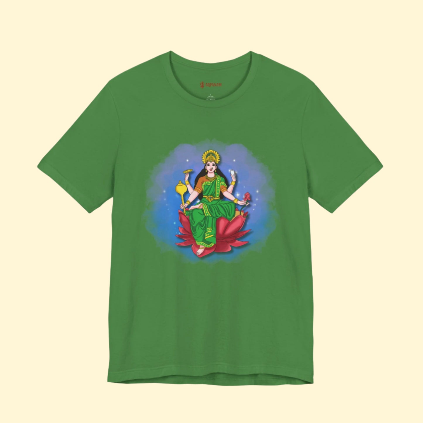 Radiant Lakshmi Devi T-Shirt (Short Sleeve) | Divine Abundance Collection