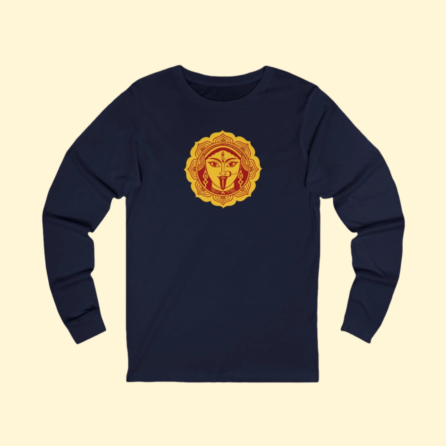 Kali Ma Solar Face | Fierce Love & Liberation Long Sleeve T-Shirt