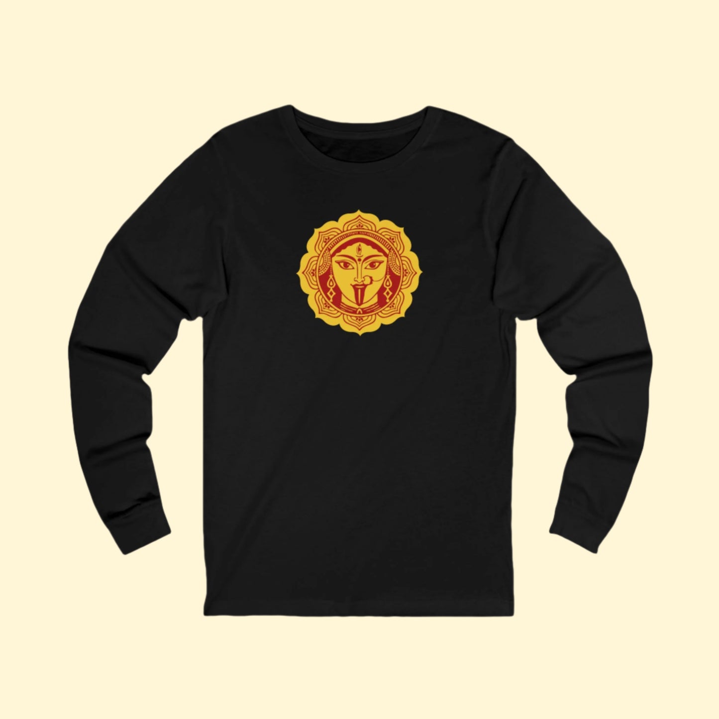 Kali Ma Solar Face | Fierce Love & Liberation Long Sleeve T-Shirt