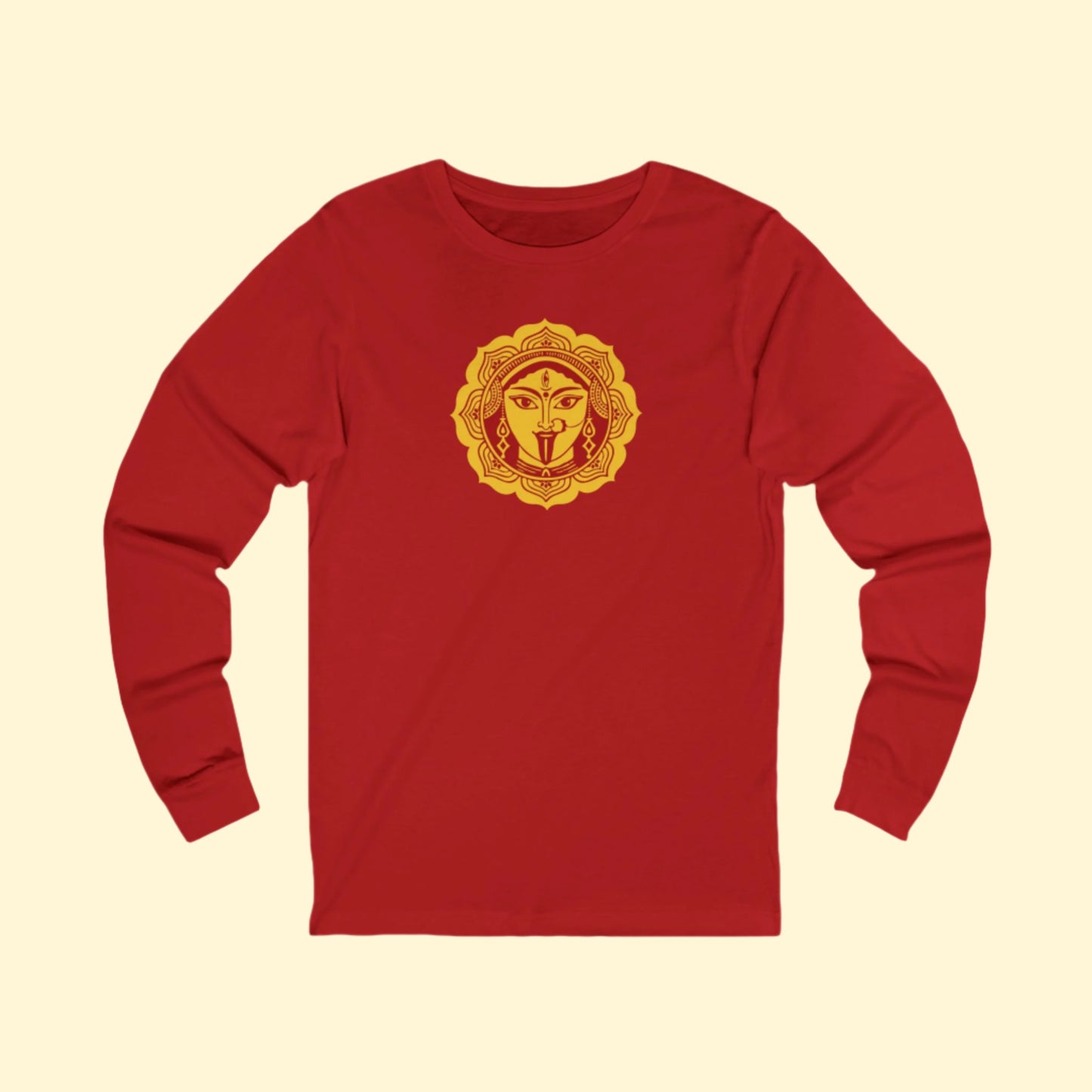 Kali Ma Solar Face | Fierce Love & Liberation Long Sleeve T-Shirt