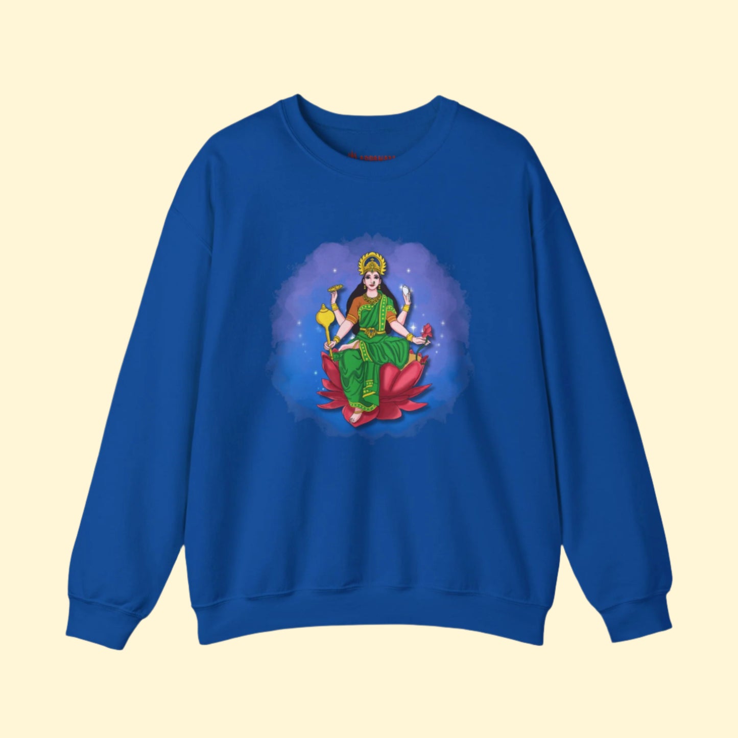 Radiant Lakshmi Devi Sweatshirt | Divine Abundance Collection