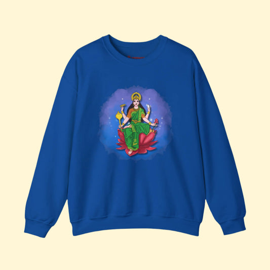 Radiant Lakshmi Devi Sweatshirt | Divine Abundance Collection