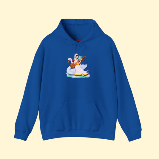 Saraswati Devi Hoodie | Celestial River of Wisdom Collection