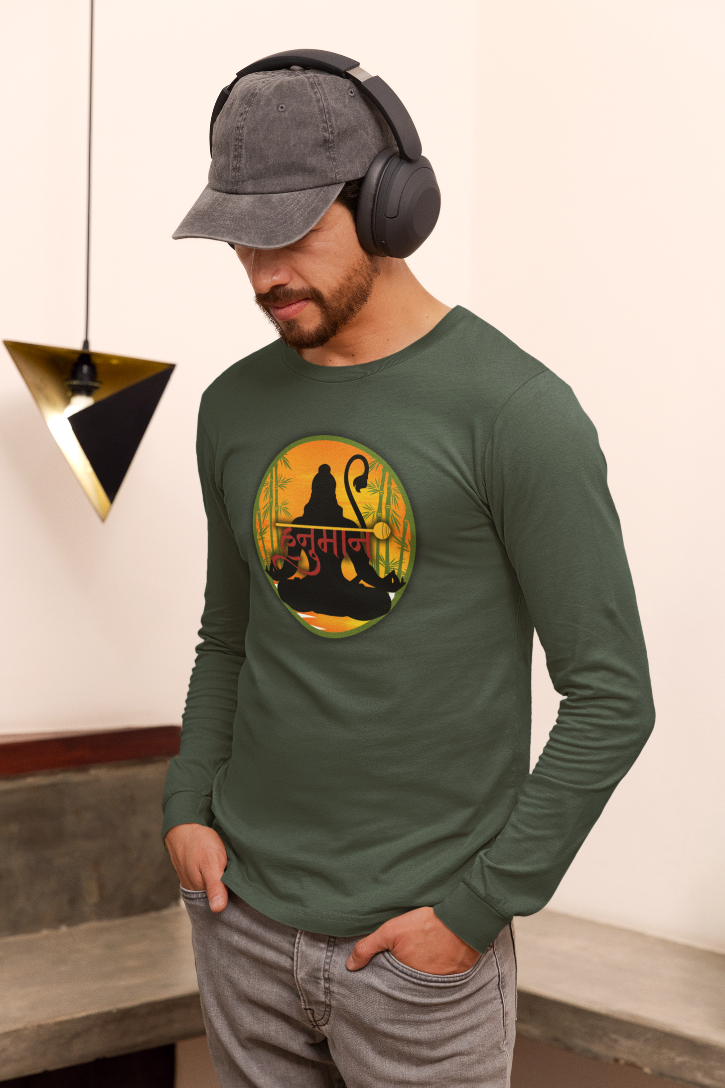 Hanuman Ji Long Sleeve | Strength, Devotion & Protection Collection
