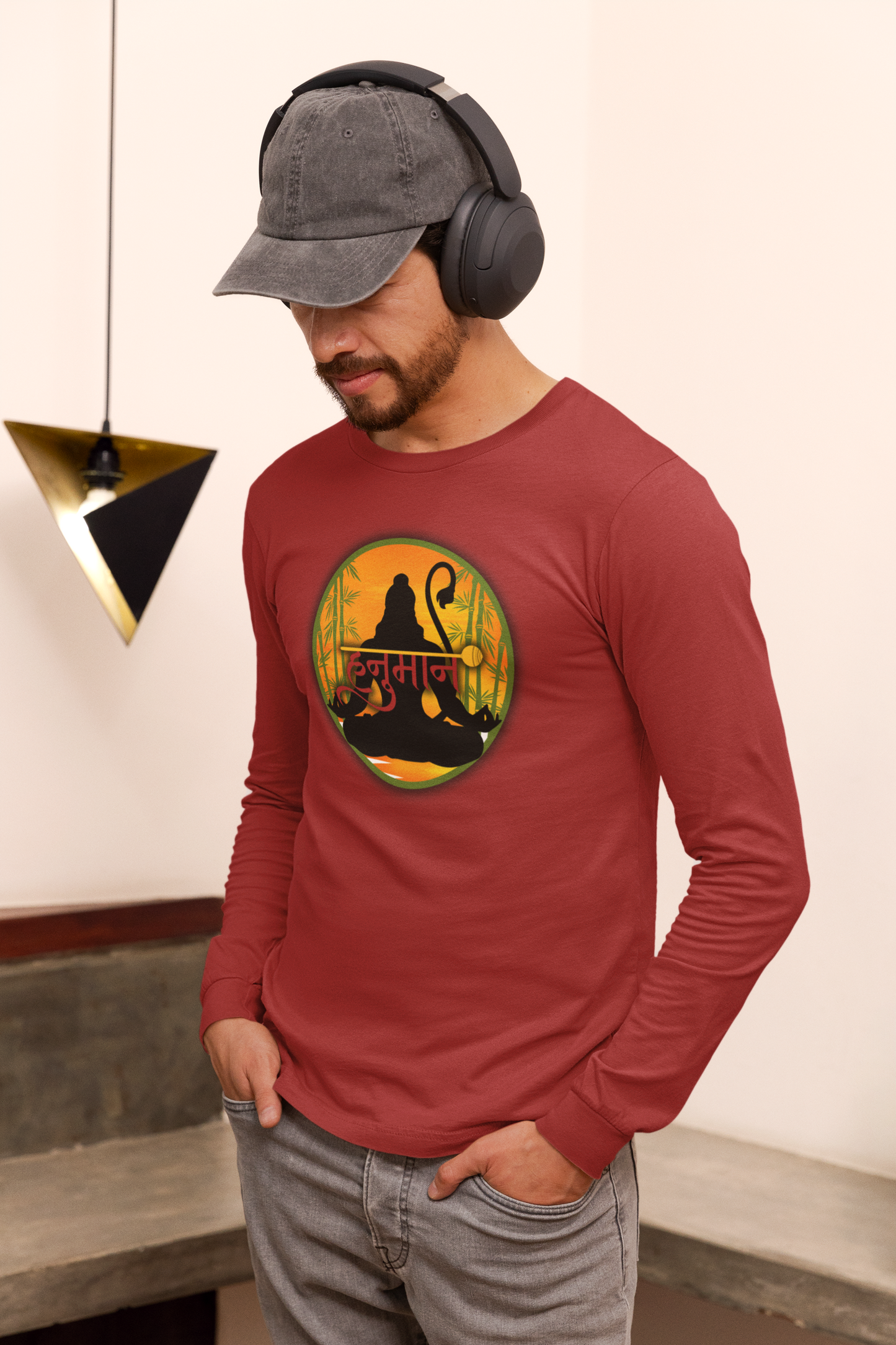 Hanuman Ji Long Sleeve | Strength, Devotion & Protection Collection