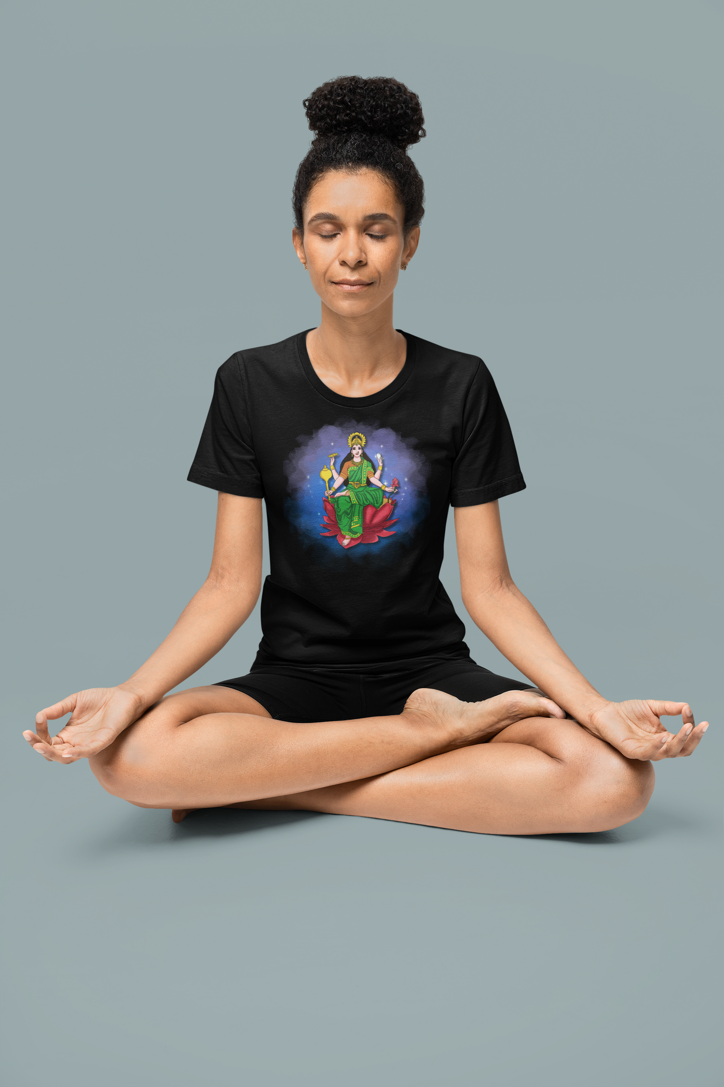 Radiant Lakshmi Devi T-Shirt (Short Sleeve) | Divine Abundance Collection