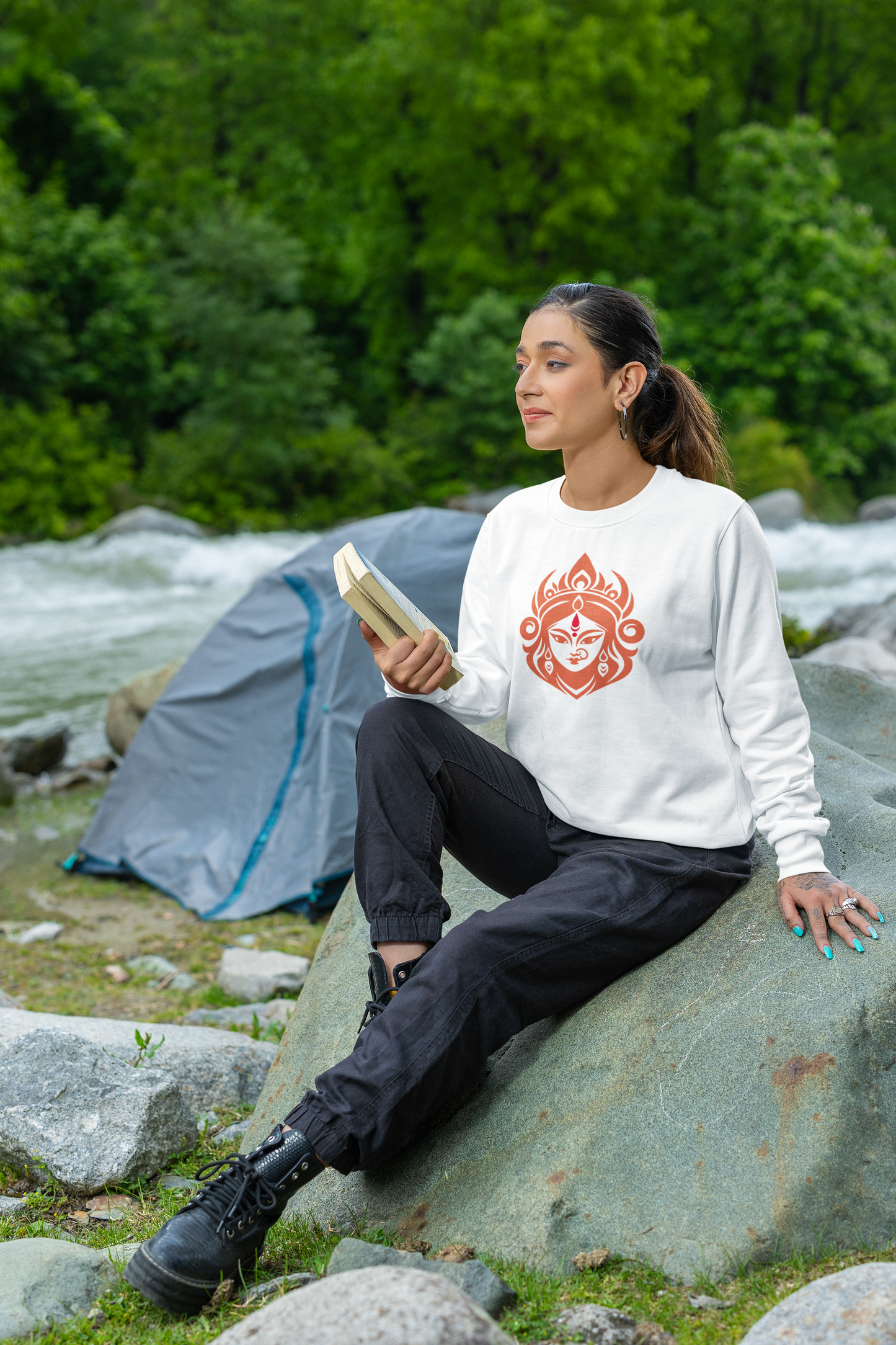 Shakti Durga Kali Sweatshirt | Divine Feminine Power Collection