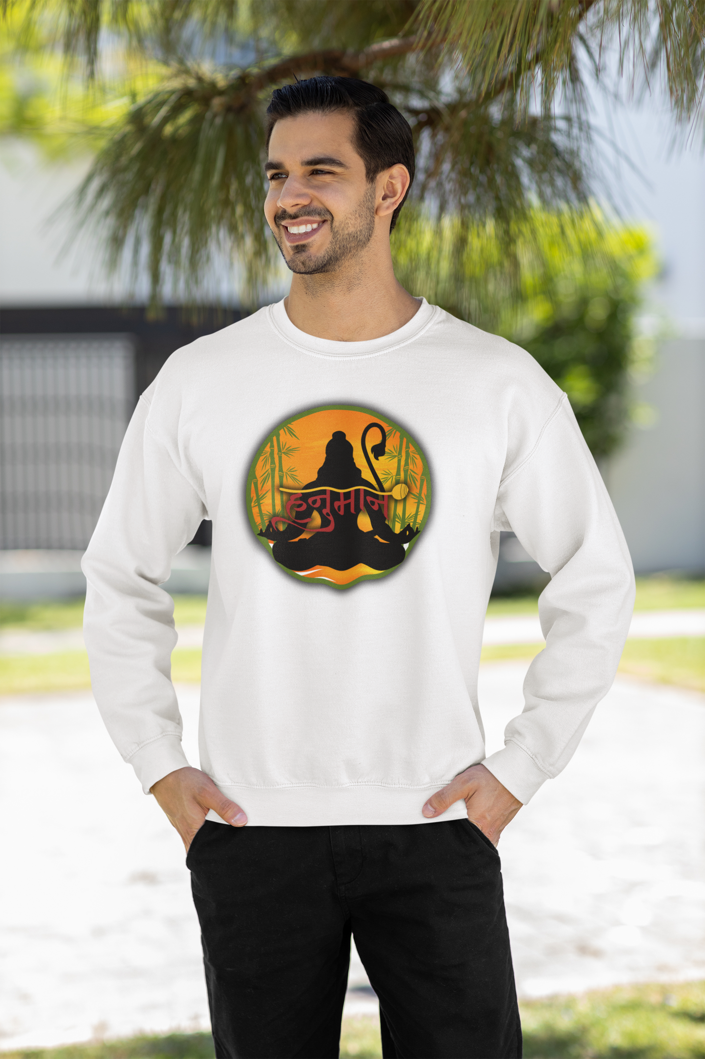 Hanuman Ji Sweatshirt | Strength, Devotion & Protection Collection