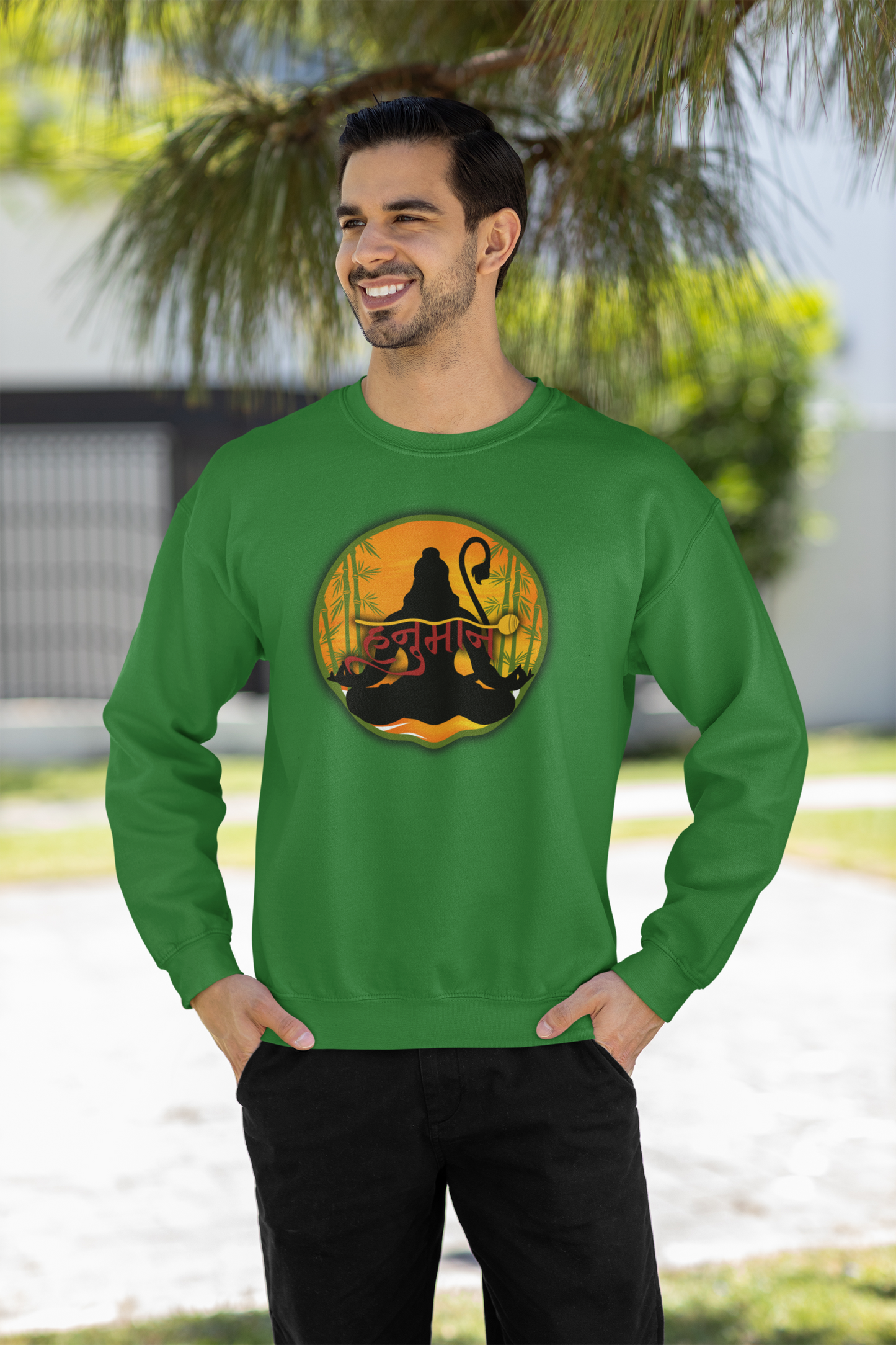 Hanuman Ji Sweatshirt | Strength, Devotion & Protection Collection