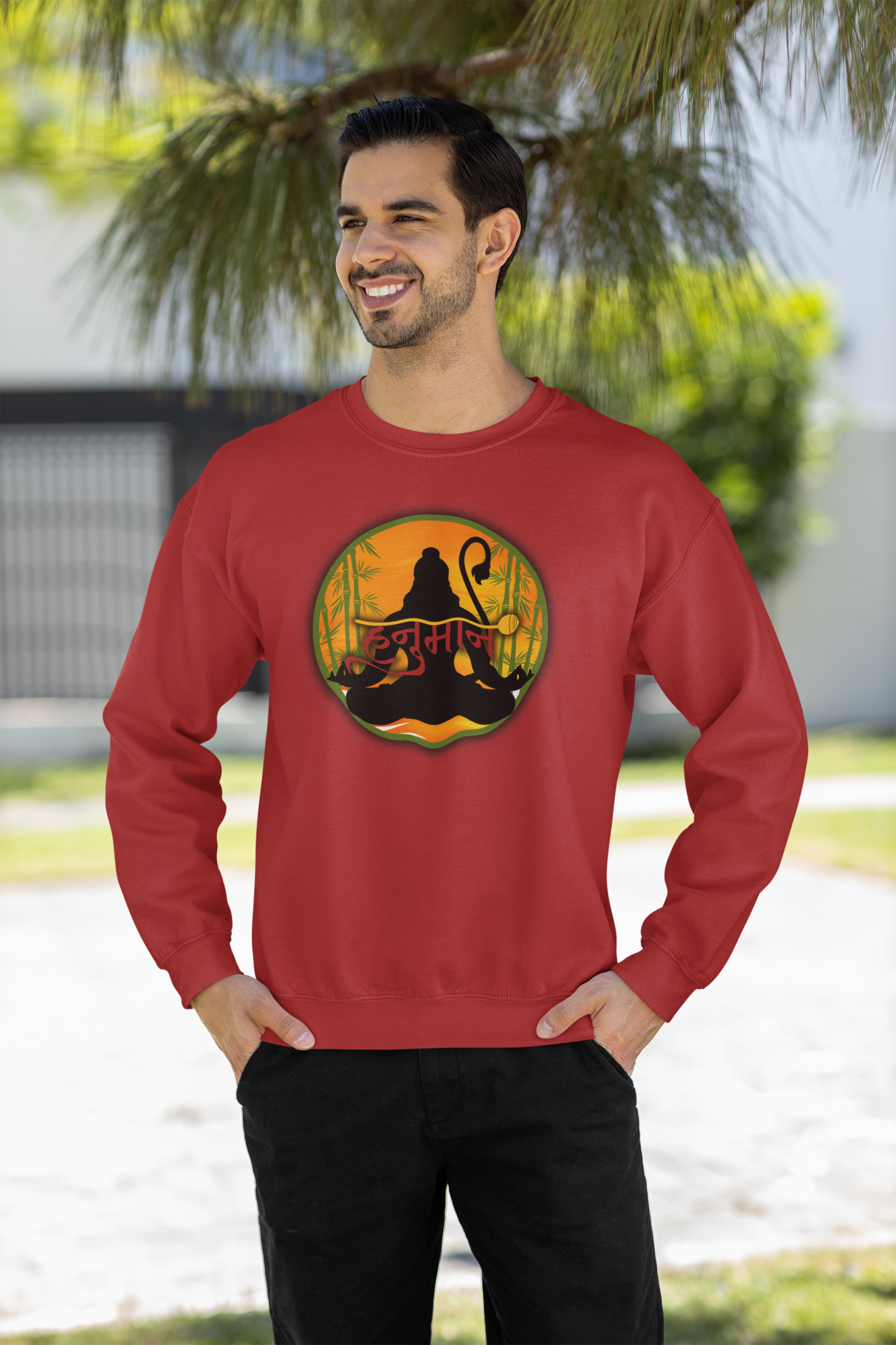Hanuman Ji Sweatshirt | Strength, Devotion & Protection Collection