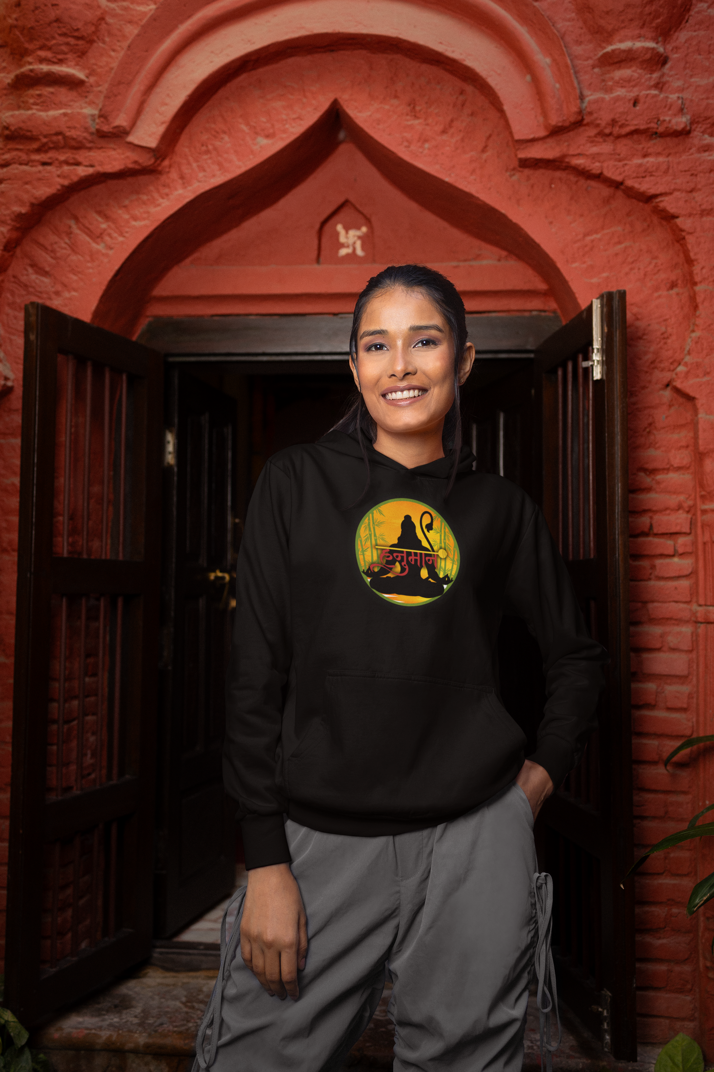 Hanuman Ji Hoodie | Strength, Devotion & Protection Collection